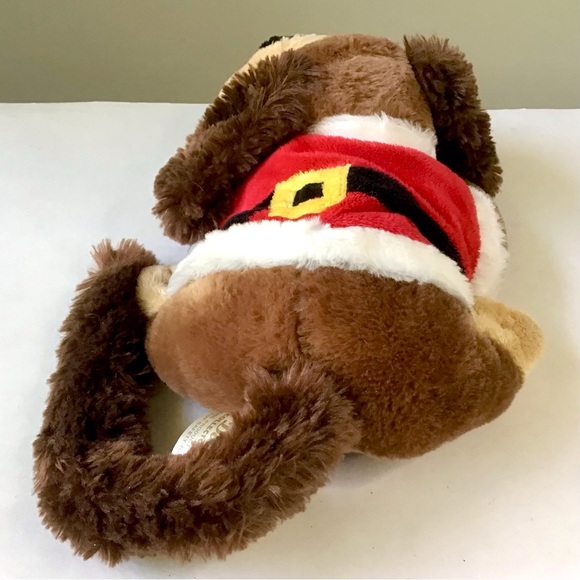 Dan Dee Animated Santa Dog 12” Plush Rolls Over Talks Bark Sings Christmas WORKS - Picture 5 of 11